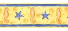 Sea Lion Starfish - 237B74098 - Wallpaper Border