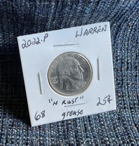 2022 P Nina Otero Warren quarter error obverse grease “n rust” - Picture 1 of 2