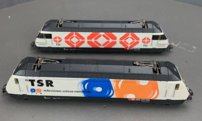 Märklin 34631 Swiss Re460 Televisión Locomotora Eléctrica Solo Set HO2048 Foto 1 de 4