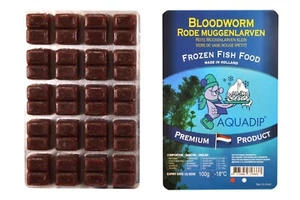 Aquadip Frozen Bloodworm Food 100g Blister Pack Fish Aquarium Tropical Feeding - Picture 1 of 1