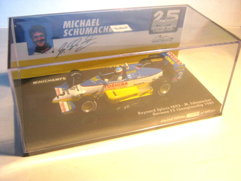 1:43 Reynard Spiess F893 F3 M. Schumacher 1989 Minichamps 517894302 OVP New - Image 1 of 1