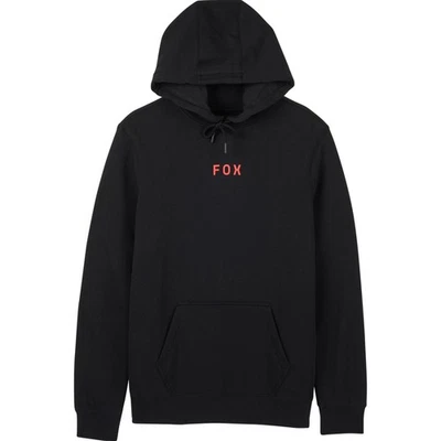 Fox Racing Mens Magnetic Fleece Pullover Hoodie Sweatshirt Heavy Warm Soft Black - Image 1 of 2