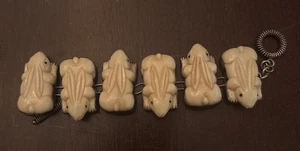 SELTEN AKR AMY KAHN RUSSELL SIGNIERT HANDGESCHNITZT STERLINGSILBER HASE ARMBAND VTG - Bild 1 von 17