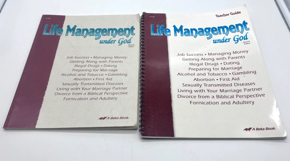ABeka Life Management Under God 2nd Edition Student Textbook + Teacher Guide - Image 1 of 1