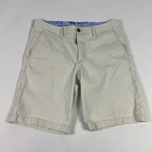 Tommy Bahama Herrenshorts 33 beige khaki Stretch Chino vorne flach Freizeit Golf - Bild 1 von 10
