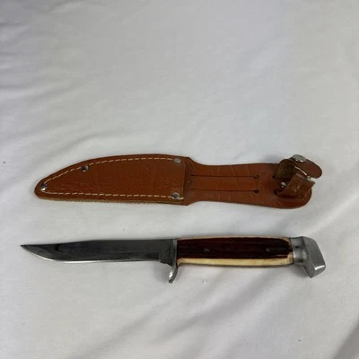 Vintage Made In Japan 8 Inch Knife With Stealth - Bone Handle Fixed Blade - Image 1 of 4