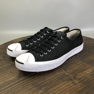 Converse Jack Purcell Schuhe Herren Größe 12 Schwarz Weiß Canvas Niedrig Ox 164056C - Bild 1 von 10