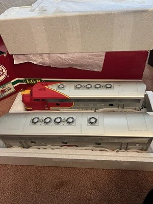 LGB 20570 SANTA FE (WARBONNET) F7 A UNIT & 20582 SANTA FE F7B UNIT RARE C7/EX - Image 1 of 4