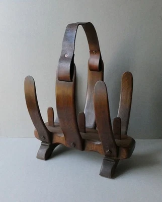 porte revue en bois massif, brutaliste, attribué à Guillerme et Chambron, 1960 - Photo 1/4