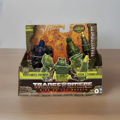 Transformers Rise of the Beasts Beast Optimus Primal & Skullcruncher 4.5" Figs - Image 1 of 4