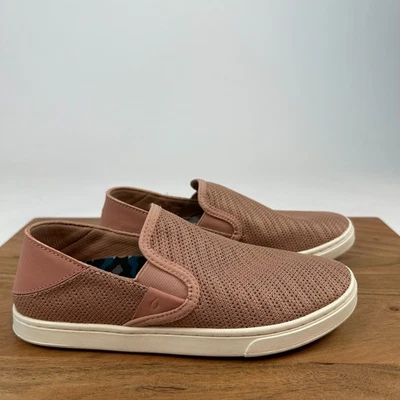 New Womens Olukai Pehuea Pink Mesh Casual Comfort Slip On Sneakers Shoes 6 M - Image 1 of 4