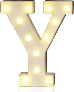 Pooqla LED Marquee Letter Lights Sign, Light Up Alphabet for White - Picture 1 of 8