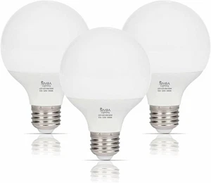 [3 Pack] LED Globe G25 G80 8W 120V 60W Equivalent Bulbs E26 Base 5000K Daylight - Picture 1 of 11