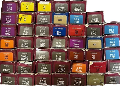 LOTE MIXTO 46 piezas color de cabello LOREAL MAJIREL PERMANENTE 1,7 OZ EA Foto 1 de 2