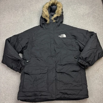 Chaqueta North Face Mujer Grande Negra Plumón de Ganso Artic Parka Capucha Abrigo Damas* Foto 1 de 4