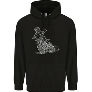 Motocross Bike Line Drawing Dirt bike MotoX Childrens Kids Hoodie - Picture 1 of 37