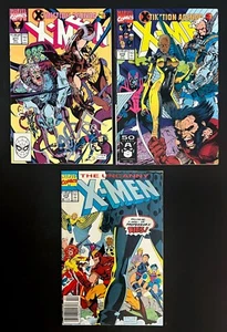 Uncanny X-Men Lote #271, 272, 273 (Quiosco) Alto Grado Jim Lee Marvel Comics 1990 - Imagen 1 de 2