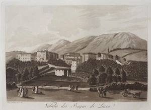 Antonio Terreni, Lucca, Aquatinta, 1801, - Imagen 1 de 8