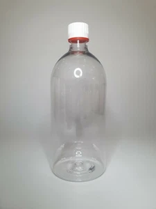 1000ml (1Litre) PET Plastic Clear Boston Bottles & Tamper Proof Cap Any Amount - Picture 1 of 1