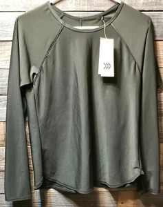 All In Motion, Deep Olive, Long Sleeve Shirt, Women's Size Large (12-14), UPF 50 - Picture 1 of 6