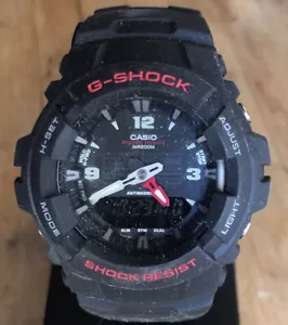 Casio G100-1BV G-Shock Watch Digital/Analog Black Resin Band, Alarm MSRP $83 NEW - Picture 1 of 8