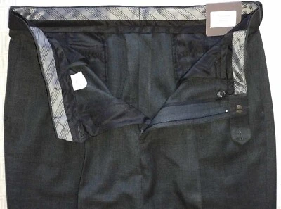 ¡NUEVO! $80 ENRO Diseñador Hombre GRIS Poliéster Vestido Pantalones Talla 36 (sin dobladillo)* Foto 1 de 4