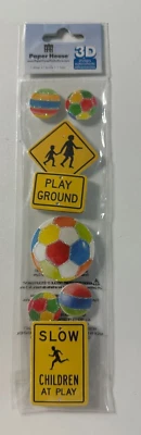 Paper House 3D Embellishment Stickers Candy Canes, Art, Playground, Noah's Ark - Image 1 of 4