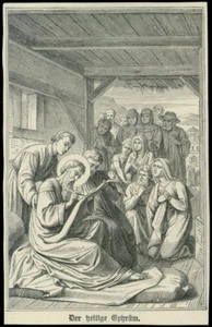 santino litografia 1800 S.EFREM IL SIRO - Picture 1 of 1