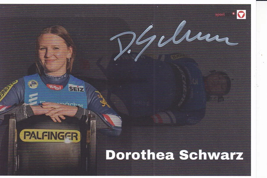 Dorothea SCHWARZ - Österreich, 7. Platz WM 2023 Rodeln, Original-Autogramm! - Bild 1 von 1
