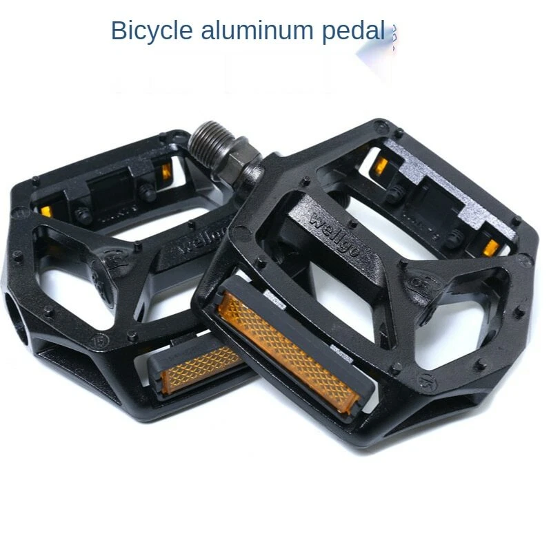 Pedal de ciclismo Wellgo B249 aleación de aluminio ligero negro DU rodamiento pedales MTB Foto 1 de 4
