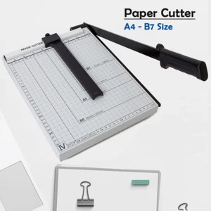 Premium Metal Paper Cutter Size A4 To B7 Guillotine Page Trimmer Knife Photo Cut - Picture 1 of 11