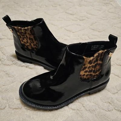Botas negras Nine West para niñas con guepardo 2 nuevas sin etiquetas Foto 1 de 4