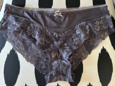 NWT Victoria’s Secret Body by Victoria Purple lace Hiphugger Panty XLarge - Image 1 of 4