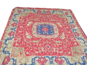 Ralph Lauren Conservatory Queen Size Comforter Red Blue Gold Eastern Print - Picture 1 of 7