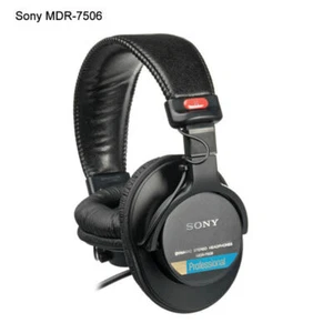 Sony MDR-7506 Professional Studio Large Diaphragm Wired Headset US - Picture 1 of 5