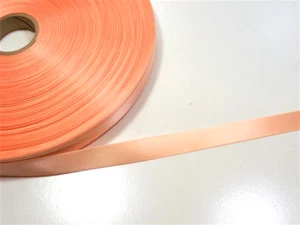 Light Peach Orange Single-Face Satin Ribbon 5/8" wide x 10 yards Polyester B32 - Picture 1 of 3