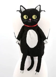 Furry Black Cat Stuffed Backpack (Plush) - Picture 1 of 4