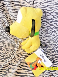 P6/  DISNEY DOUDOU PELUCHE CHIEN  PLUTO JAUNE COLLIER VERT 20CM ASSIS 100% NEUF - Picture 1 of 3