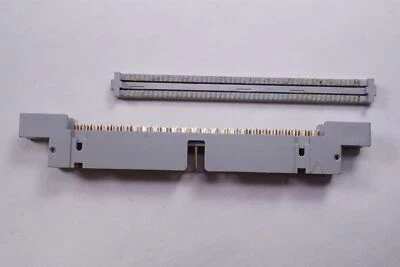 4650-6000 3M Wiremount Plug Flat Ribbon Cable Male Vert 50 Pos Flange Gold USED - Image 1 of 4