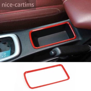 For Toyota Hilux Revo 2015-2021 Console Gear Shift Storage Box Ring Trim ABS Red - Picture 1 of 12