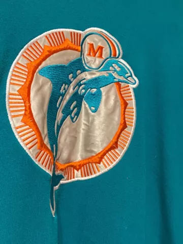 Miami Dolphins Vintage 90’s Logo Starter NFL Pro Line Adult M Sweat Shirt Cover