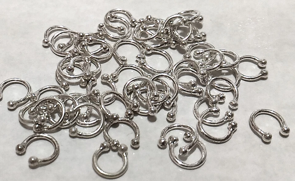 DIS-SCHMUCK 925 ECHT SILBER *** Großhandel Wiederverkäufer Fake Nasenpiercing Nasenklemme