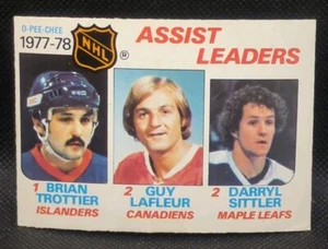 Brian Trottier Guy Lafleur Darryl Sittler OPC Hockey 1978-79 #64 Assist Leaders - Picture 1 of 2