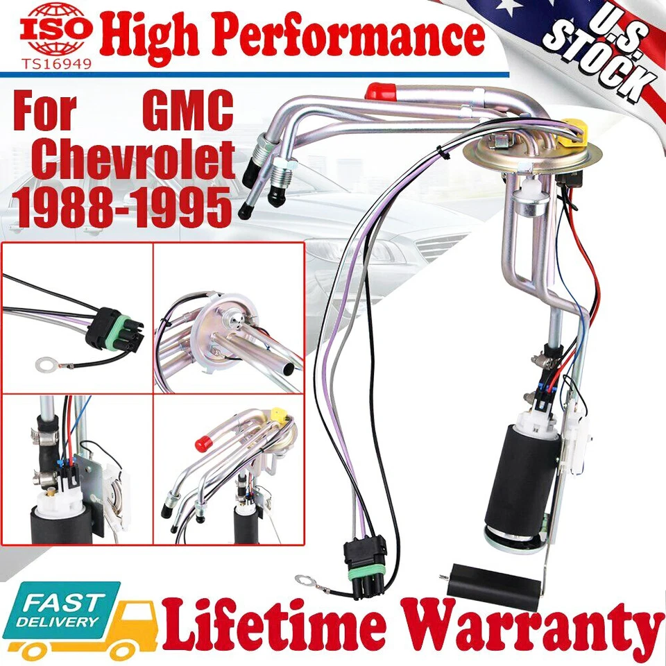 Conjunto de bomba de combustible eléctrica para Chevy GMC C/K 1500 2500 3500 4,3-5,7-7,4 L 88-95 Foto 1 de 4