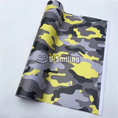 Digital CAMUFLAJE Adhesivo Vinilo Película Hoja Rollo Envoltura Coche Bicicleta Laptop Decoración Foto 1 de 4