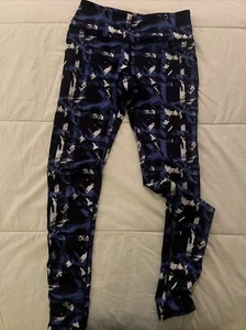 LYNX LEGGINGS XS/black/white Blue - Picture 1 of 7