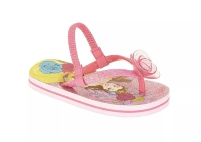 Sandalias Chanclas La Bella y la Bestia Princesa Bella Talla 7/8 Niñas Zapatos Nuevos Foto 1 de 4