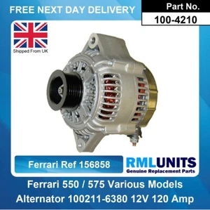 Alternador para Ferrari 575 Super America 156858 100211-6380 101211-7030 - Imagen 1 de 5