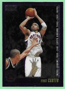 2000-01 Topps Chrome Basketball Vince Carter #33 Raptors