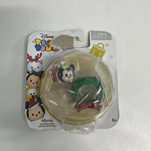 Disney Tsum Tsum Stackable Holiday Accessory with Minnie Wreath NEW 6+ (Distress - Picture 1 of 13